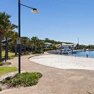 coomera waters sandy beach